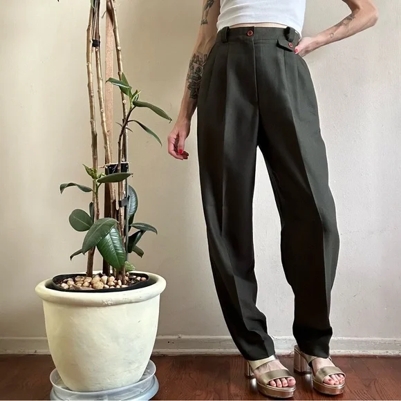 80's Pleated Trousers - Picture 4 of 8